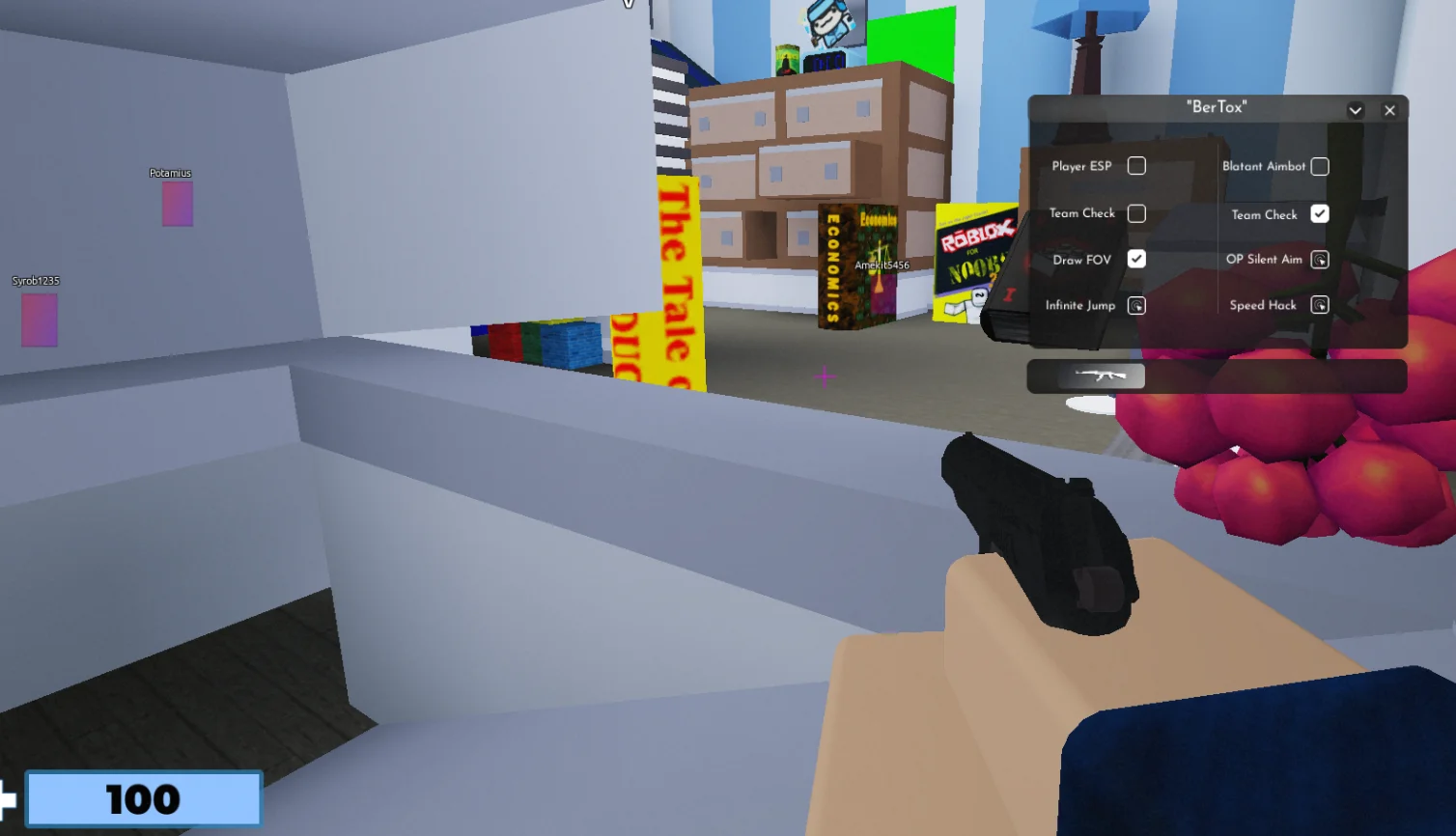 Arsenal Roblox чит LUA-скрипт [WH, AimBot]