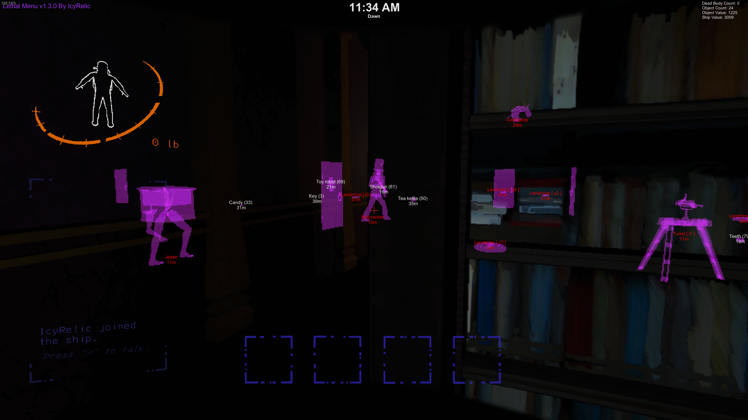 Чит на Lethal Company — Lethal Menu [ESP, God Mode, Noclip]