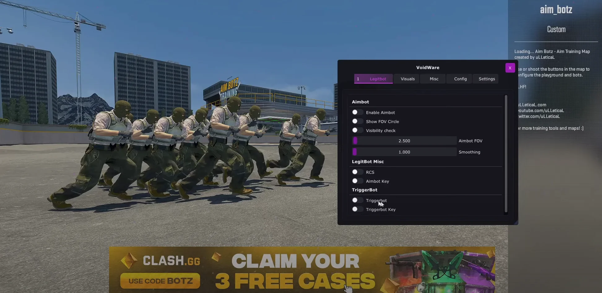CS2 External Чит — VoidWare [Aim, WH, TriggerBot]