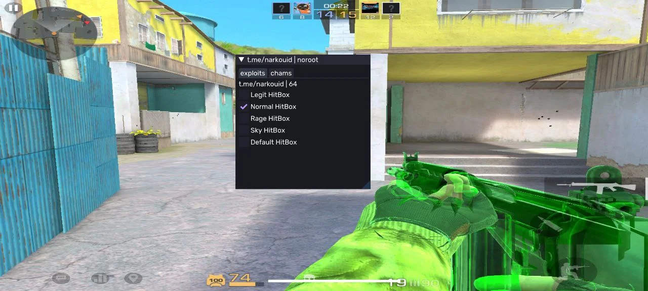 Геймплей чита на StandLeo 3.2 - АИМ, ВХ, ЧАМСЫ