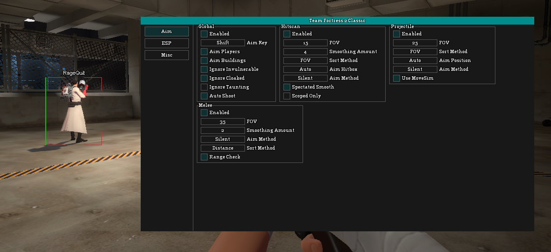 Чит на Team Fortress 2 Classic — TF2 Classic Internal [Aim, ESP]