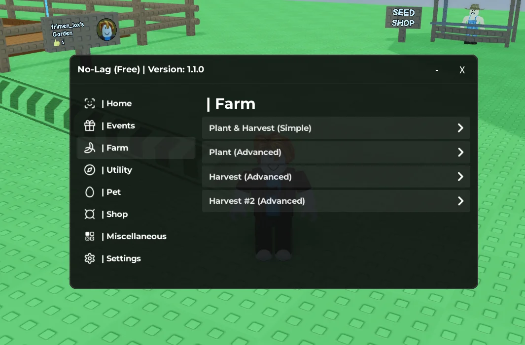 Скрипт на Вырасти сад (GaG) без ключа NoLag - Auto Farm, Auto Events, Петы