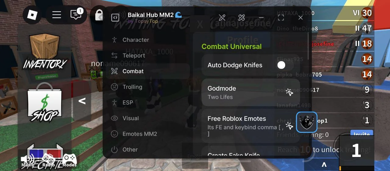 Скрипт на ММ2 Роблокс Без Ключа 2025 (телефон + ПК)