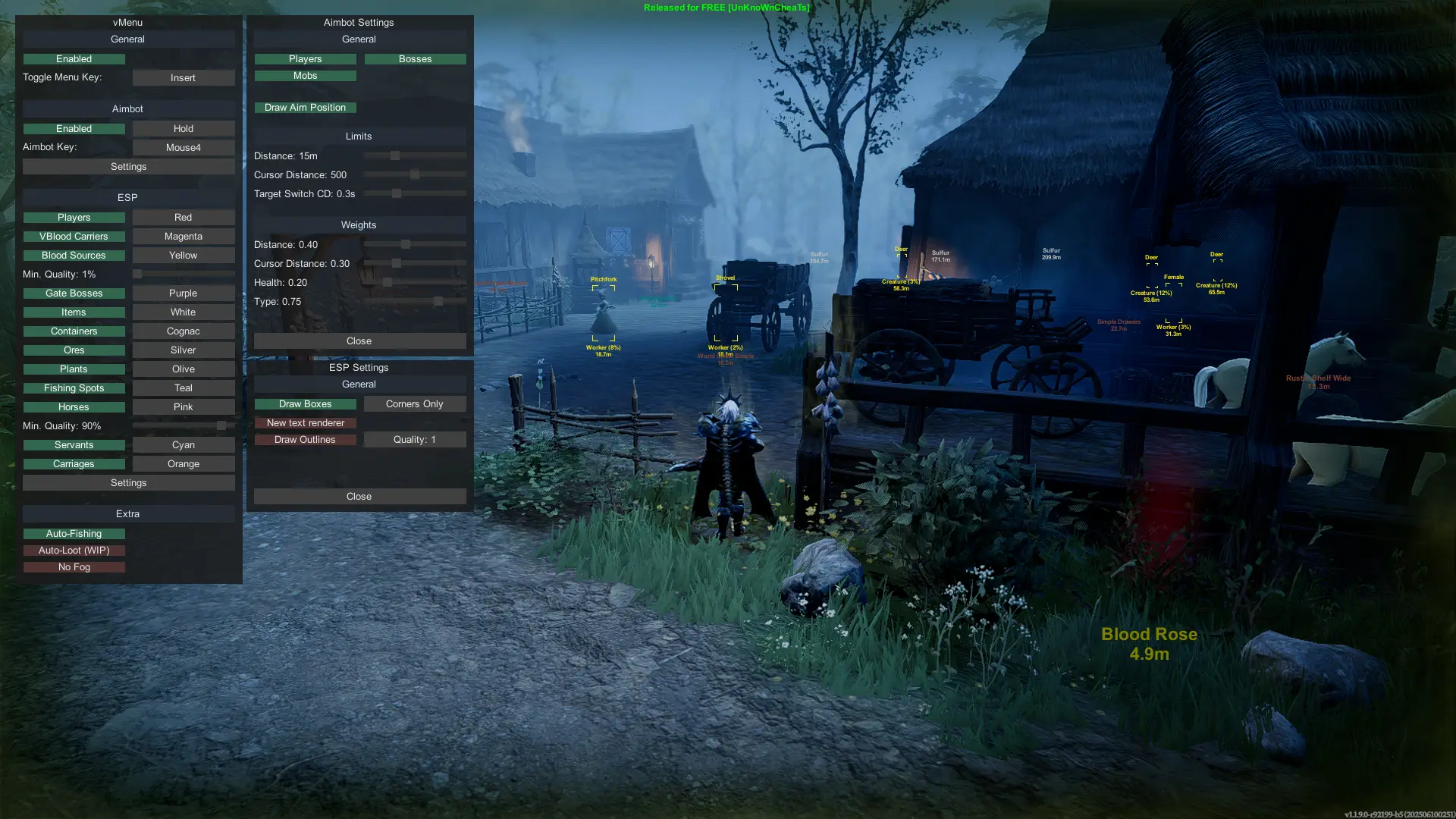 V Rising Чит Скачать Бесплатно 2025 [ESP, Auto Fishing]