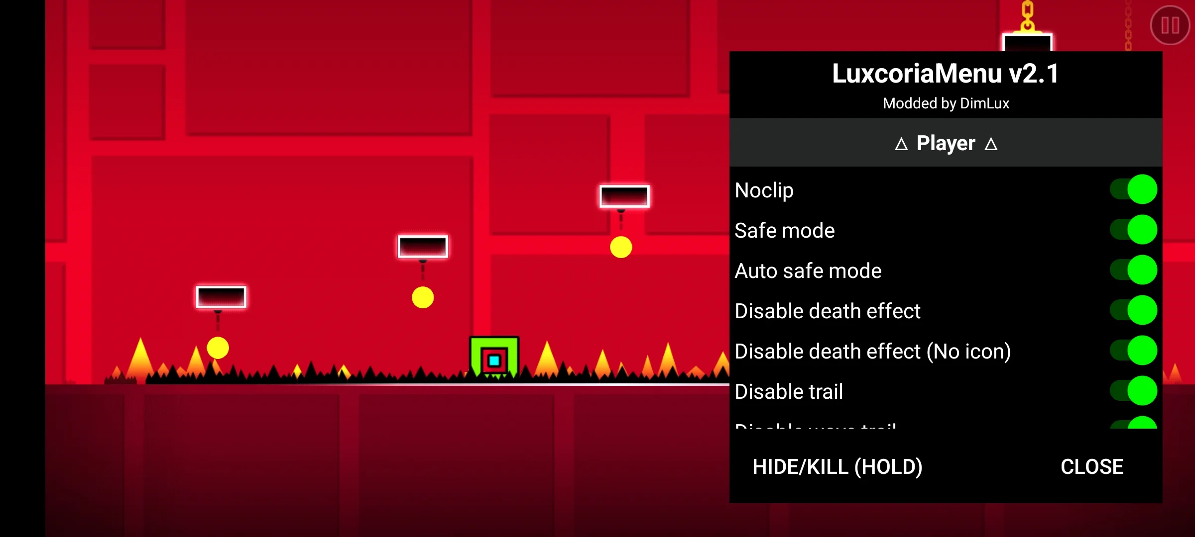 Geometry Dash 2.2 Мод Меню на Геометрию Даш