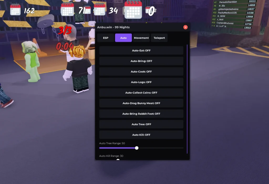 Новый скрипт на 99 Ночей в Лесу No Key - Auto Log, SpeedHack, Teleport