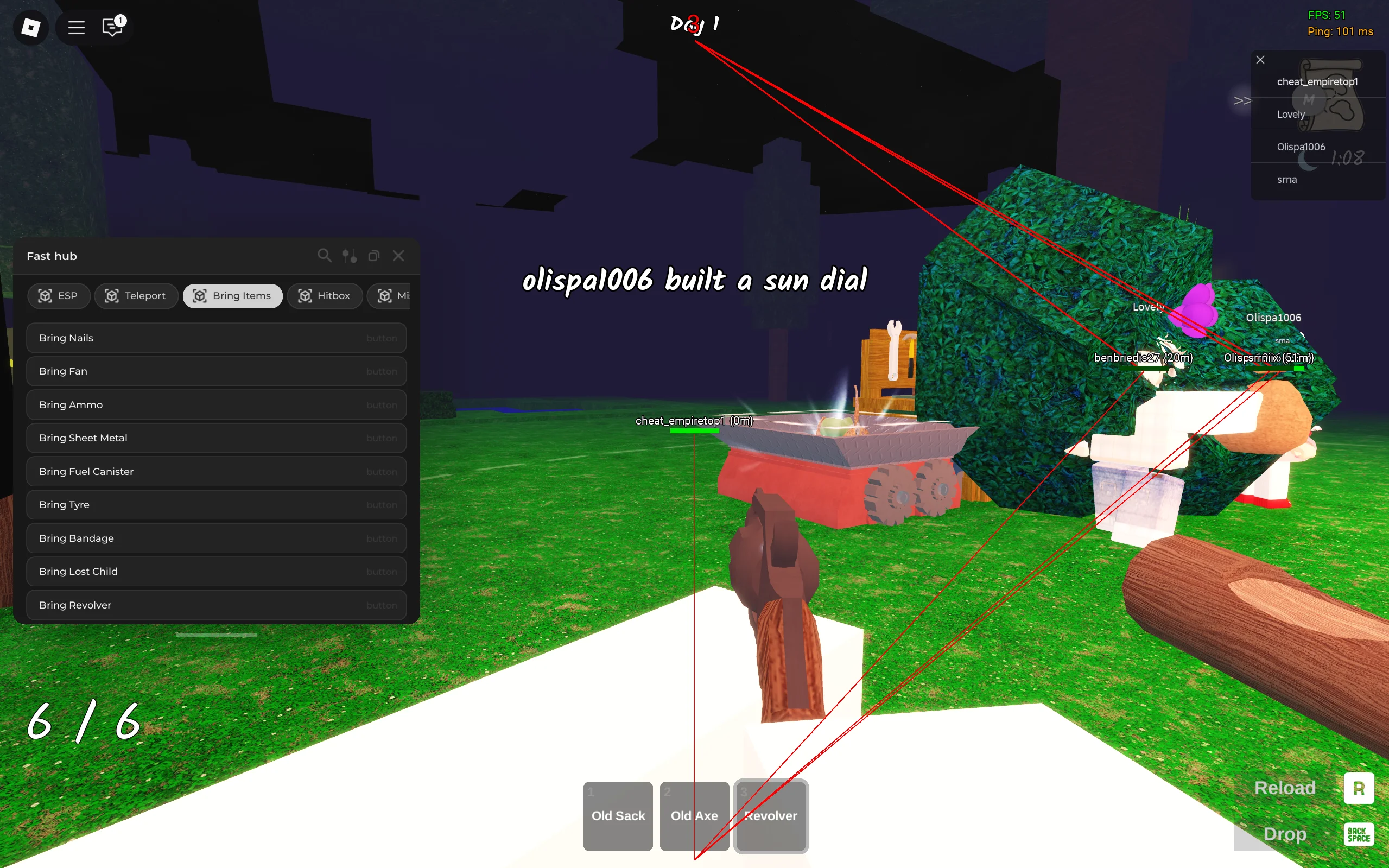 Скрипт на 99 Ночей в Лесу Роблокс Без Ключа [Дельта, Xeno]