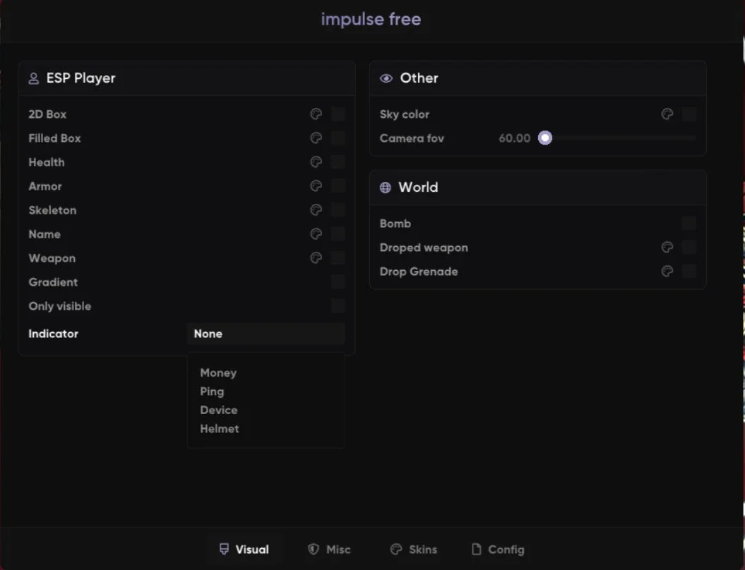 Список функций ВХ в чите на Стандофф