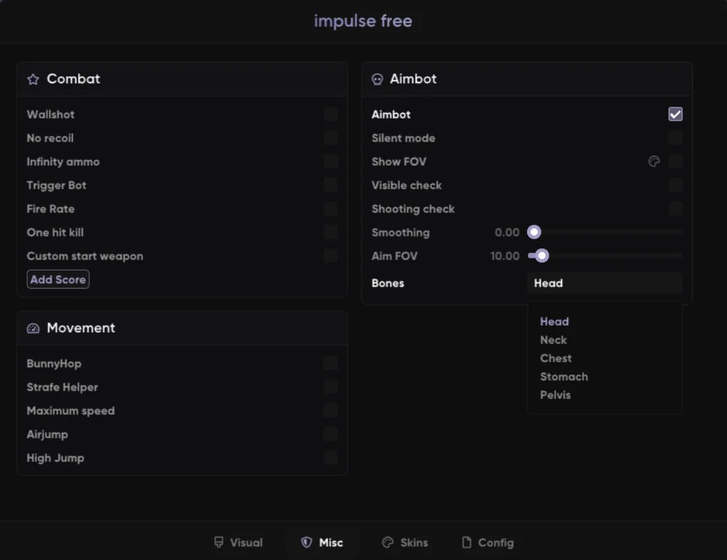 Скачать чит АИМ (AimBot) на Стандофф 2 0.35.2