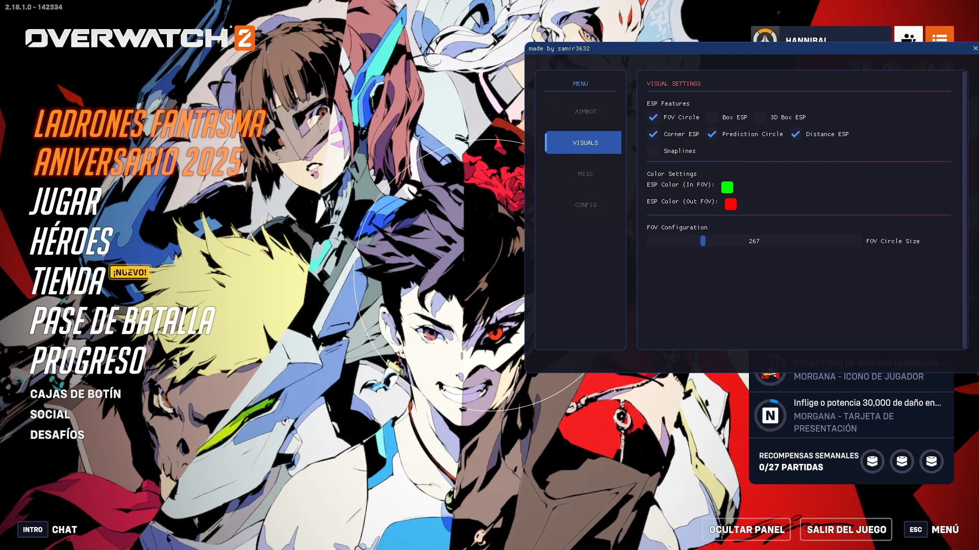 Бесплатный чит на Overwatch 2 [АИМ, ВХ]