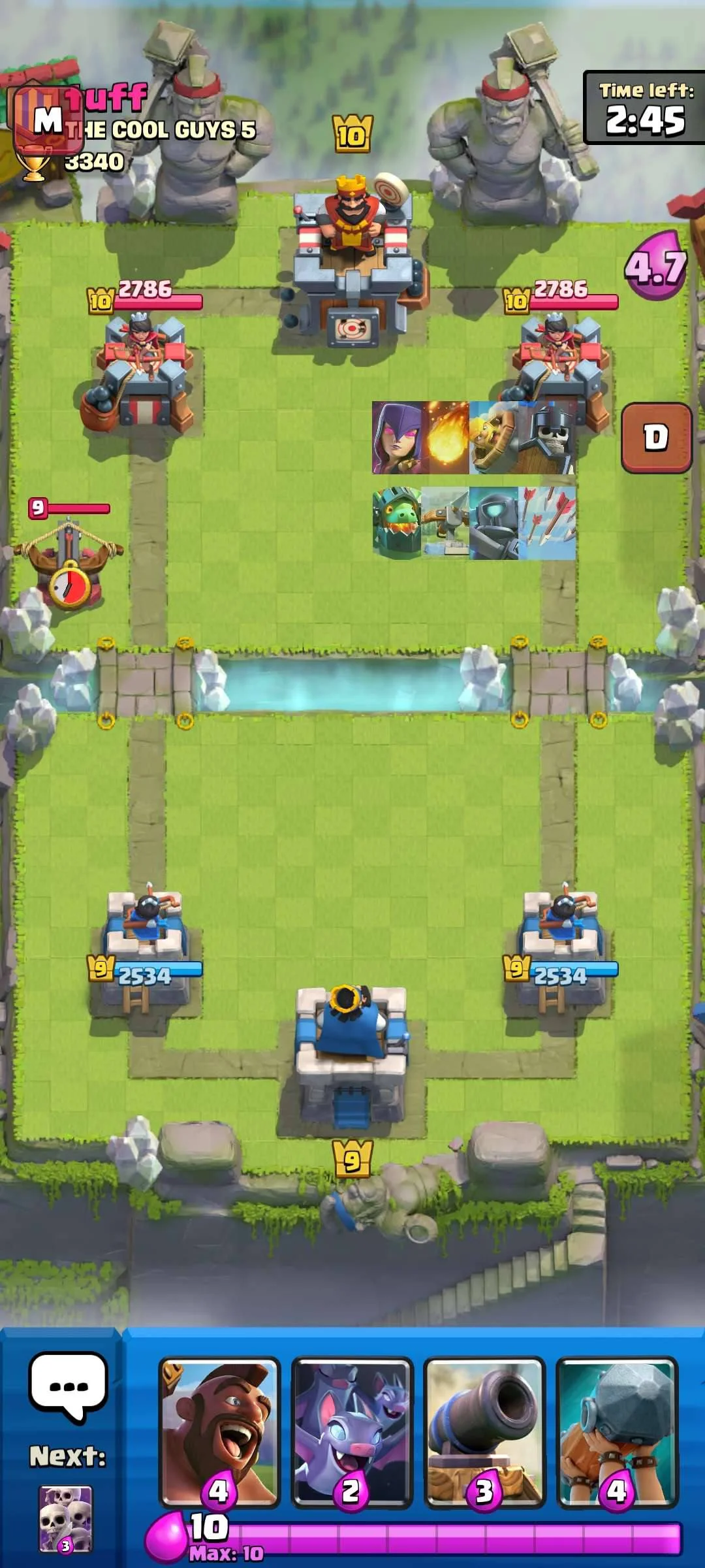 Геймплей с читом на Clash Royale