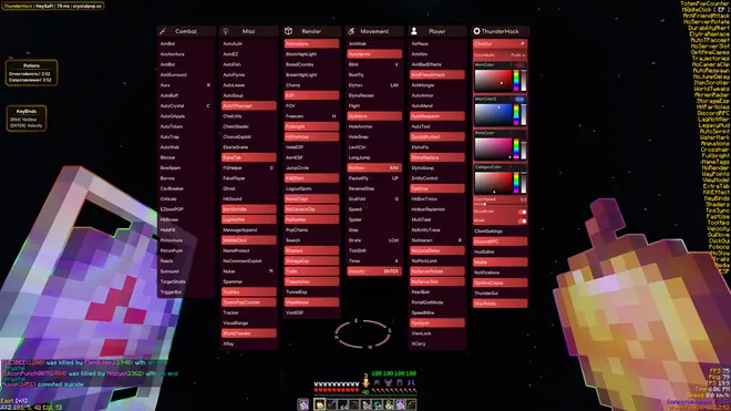 Чит ThunderHack 1.21.1 Fabric