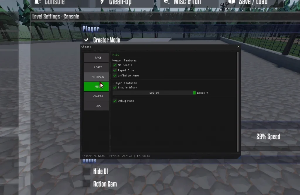 Чит на Gorebox v16.0.27 для ПК [Бессмертие, Бесконечные патроны]