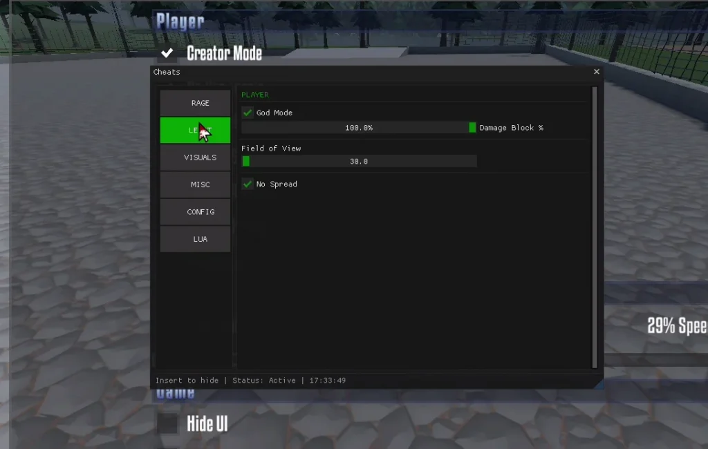 Функционал чита на Горе Бокс v16.0.27