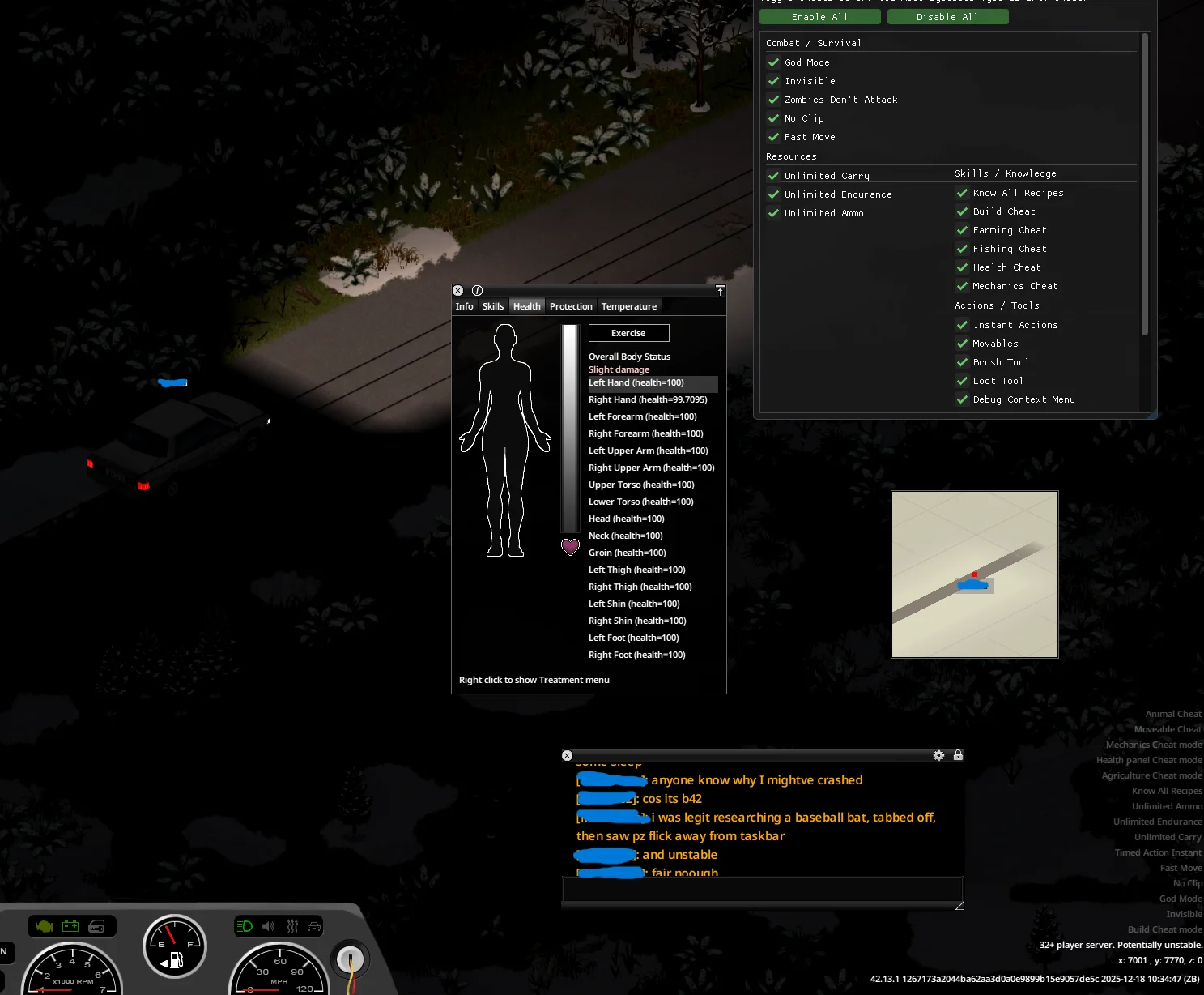Чит Мод на Project Zomboid B42 (Проджект Зомбоид)