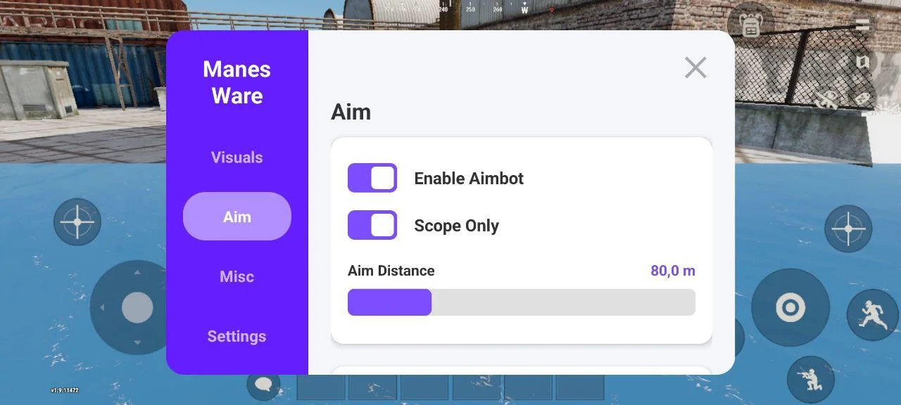 Настройки аима в чите на Оксайд Сурвайвал