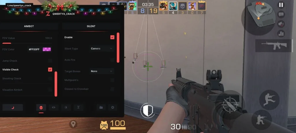 Функционал кряка чита Зенин на Стандофф 2