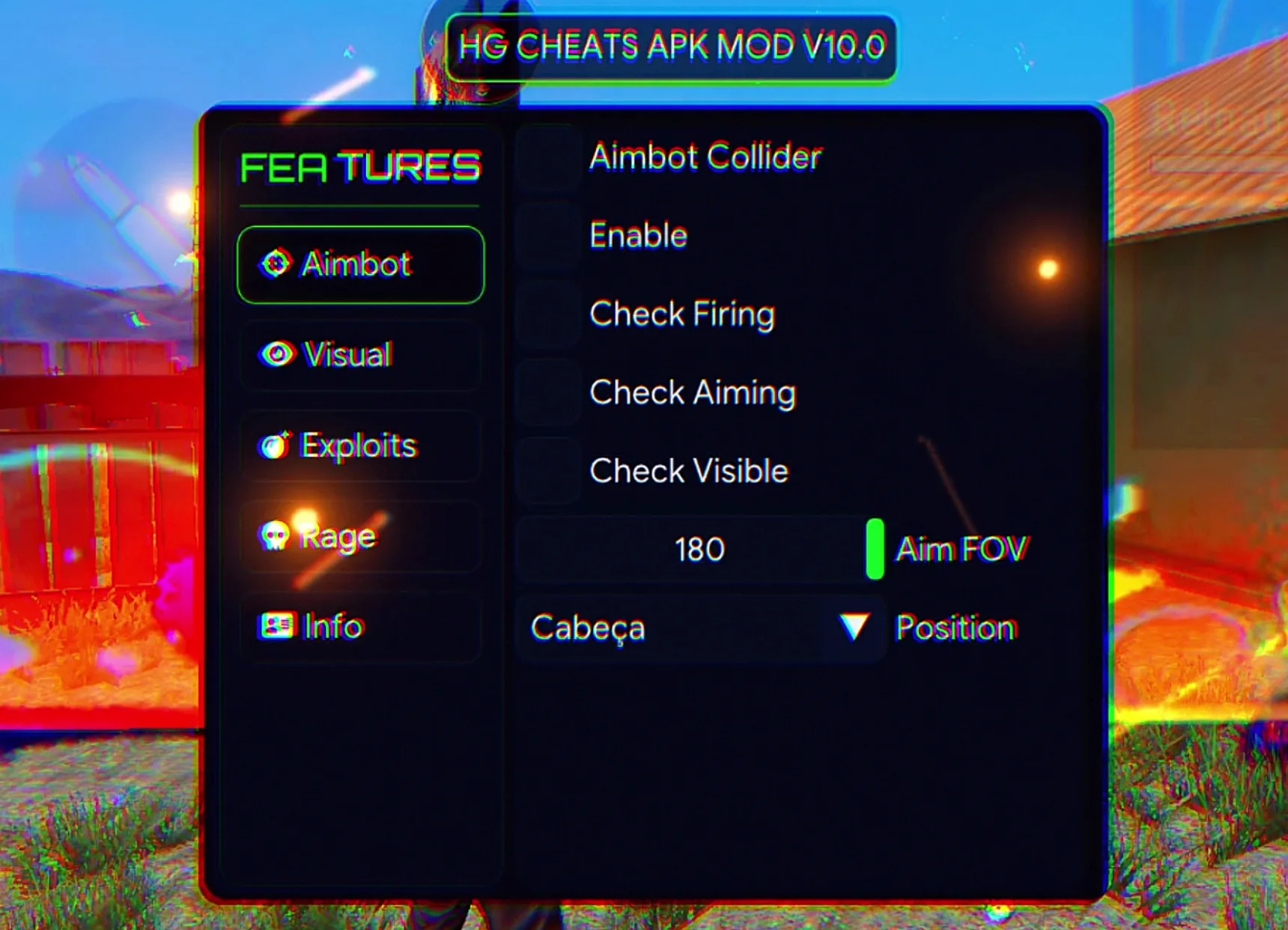 Чит на Free Fire — HG Cheats [Аимбот, ВХ, Сайлент]