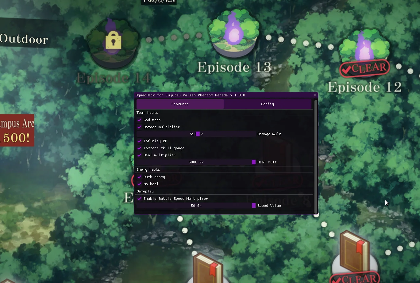 Jujutsu Kaisen Phantom Parade cheat [GOD MODE, DUMB ENEMY]